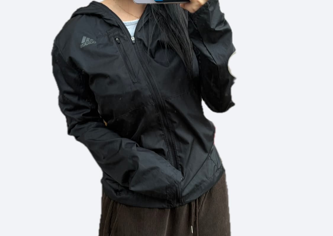🖤아디다스 에센셜 블랙 우븐 자켓 후드 바람막이🖤 상품이미지1