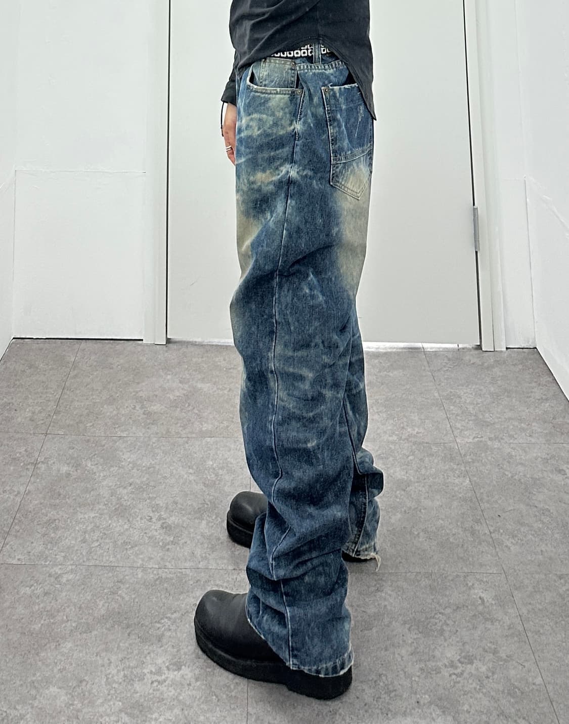 NONE vintage bleach washing denim 상품이미지5