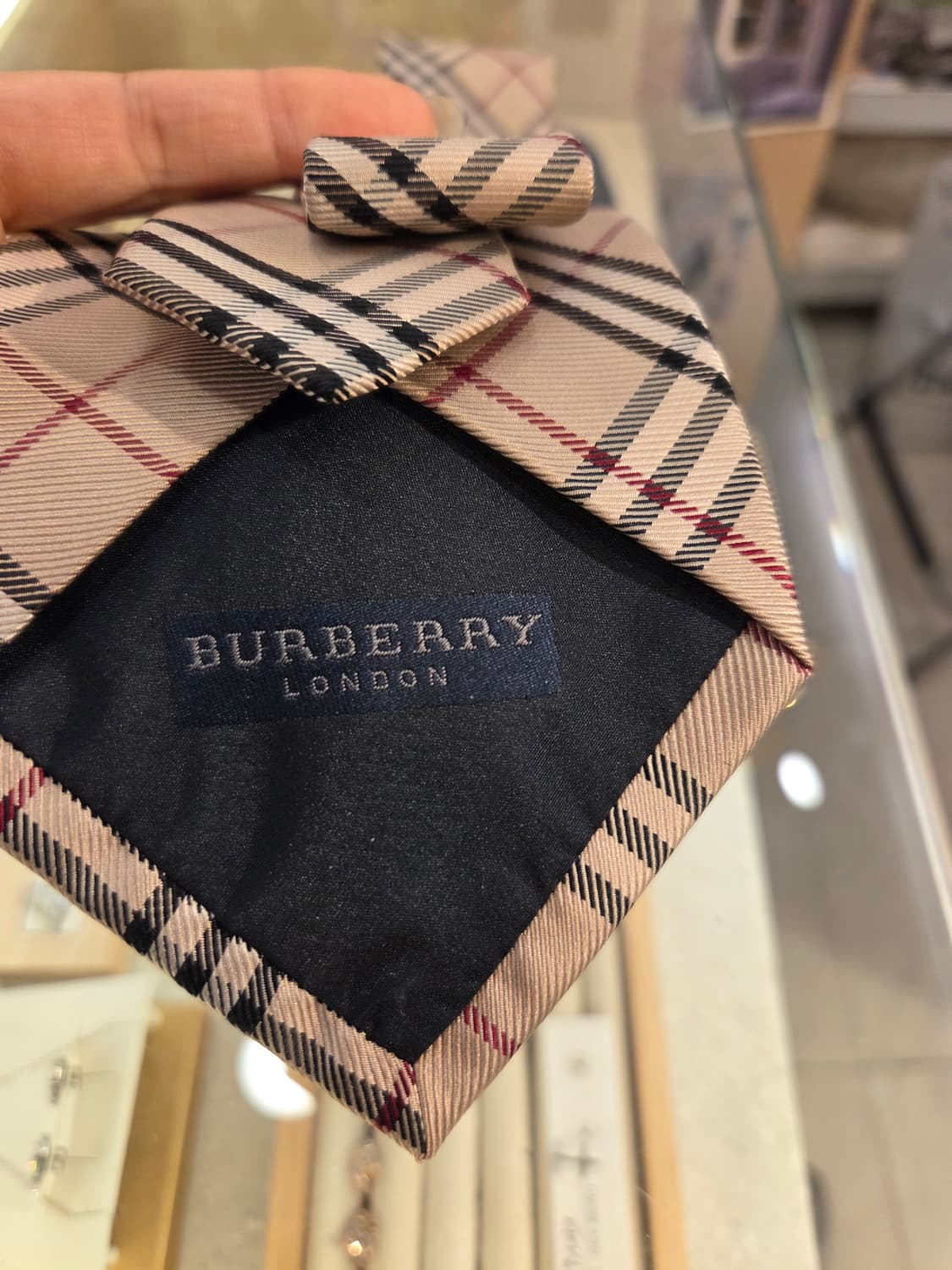 버버리 노바체크 실크넥타이 상품이미지3