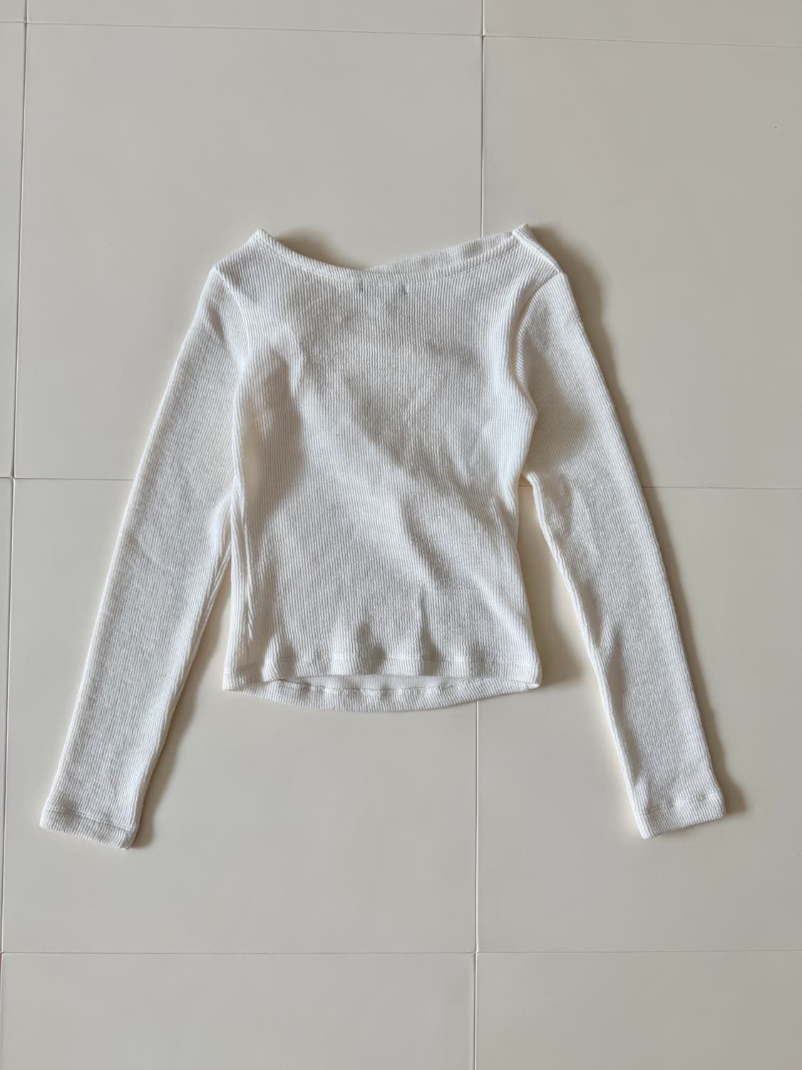 소플러 셔링 탑 티셔츠 아이보리 S(택없는 새상품) 상품이미지5