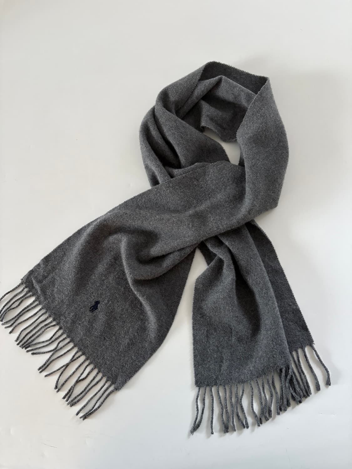 Polo 폴로 랄프로렌 신형 그레이컬러 울 머플러 상품이미지2