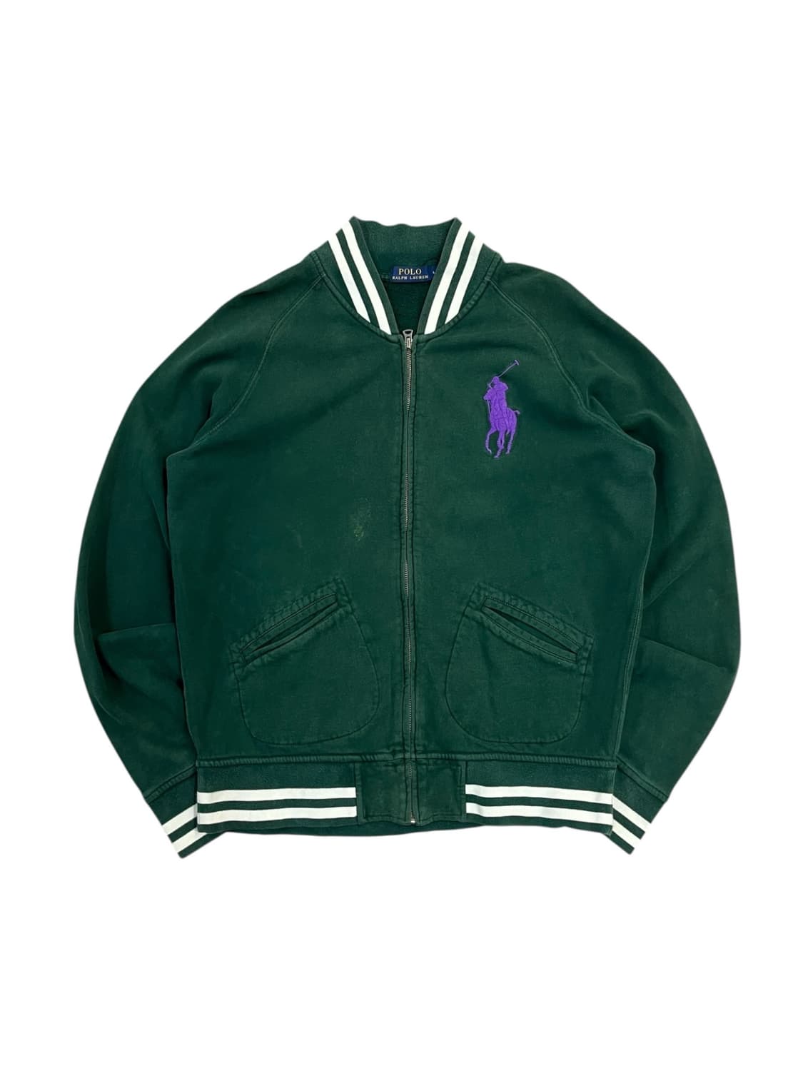 폴로 랄프로렌 빅포니 기모 바시티 자켓 그린 L #csz2685  상품이미지3