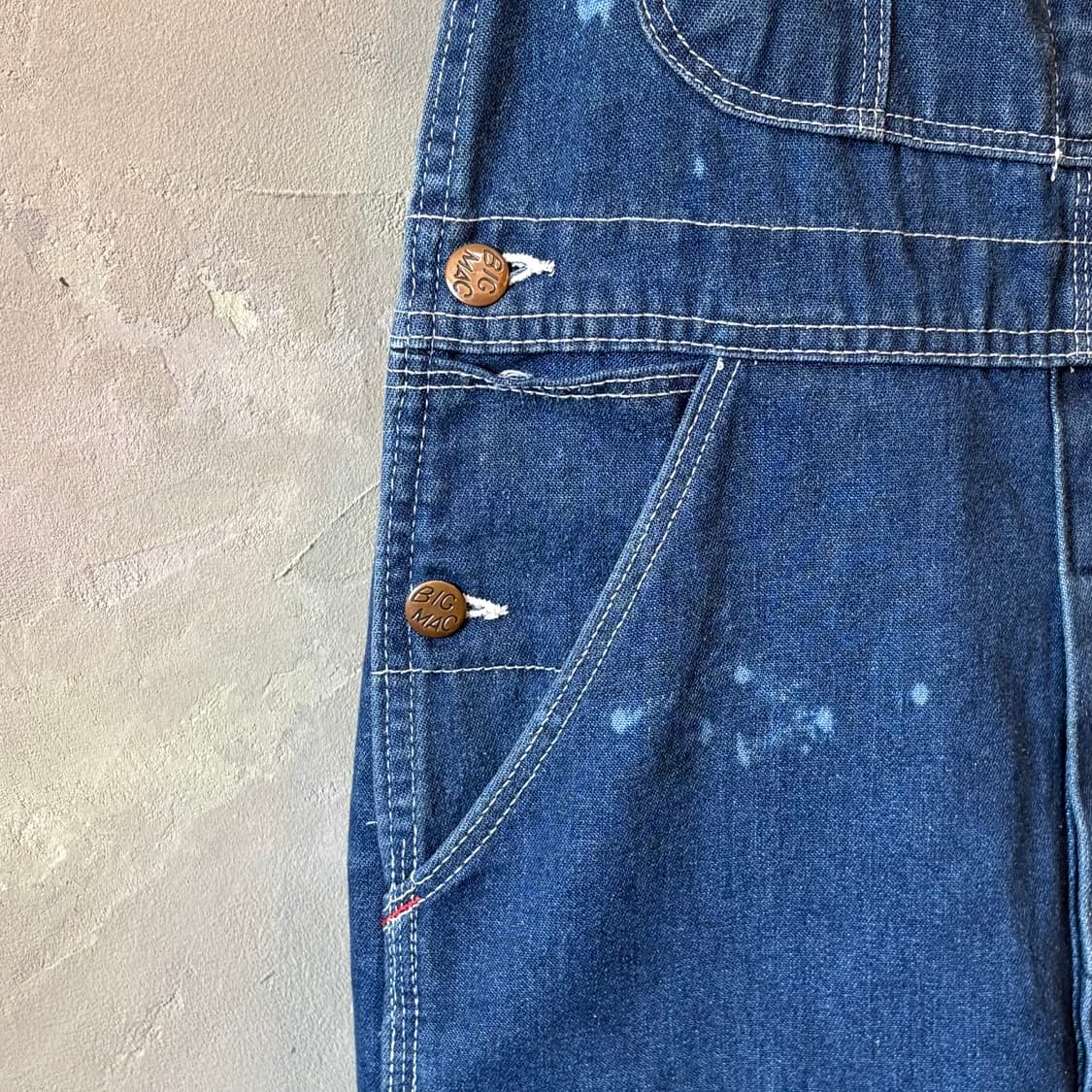 [30x32] 80s USA BIG MAC 데님 워크 오버롤 상품이미지4