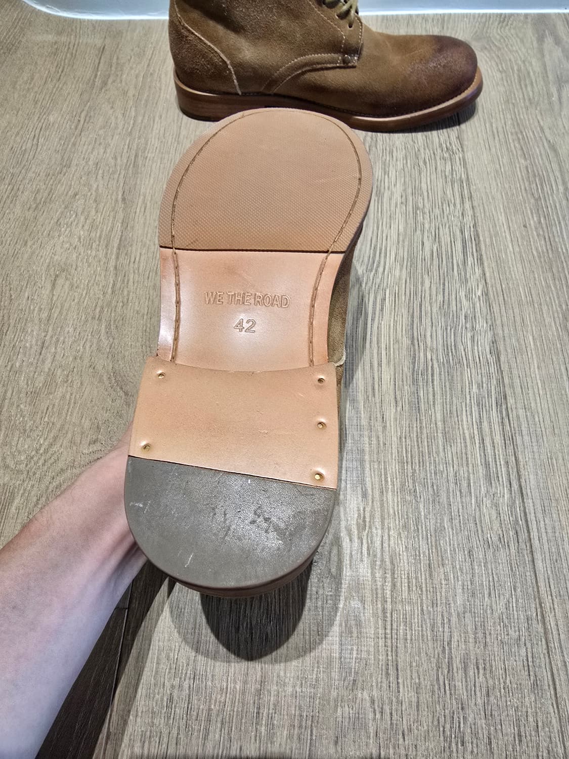 브라운 스웨이드  부츠 상품이미지5