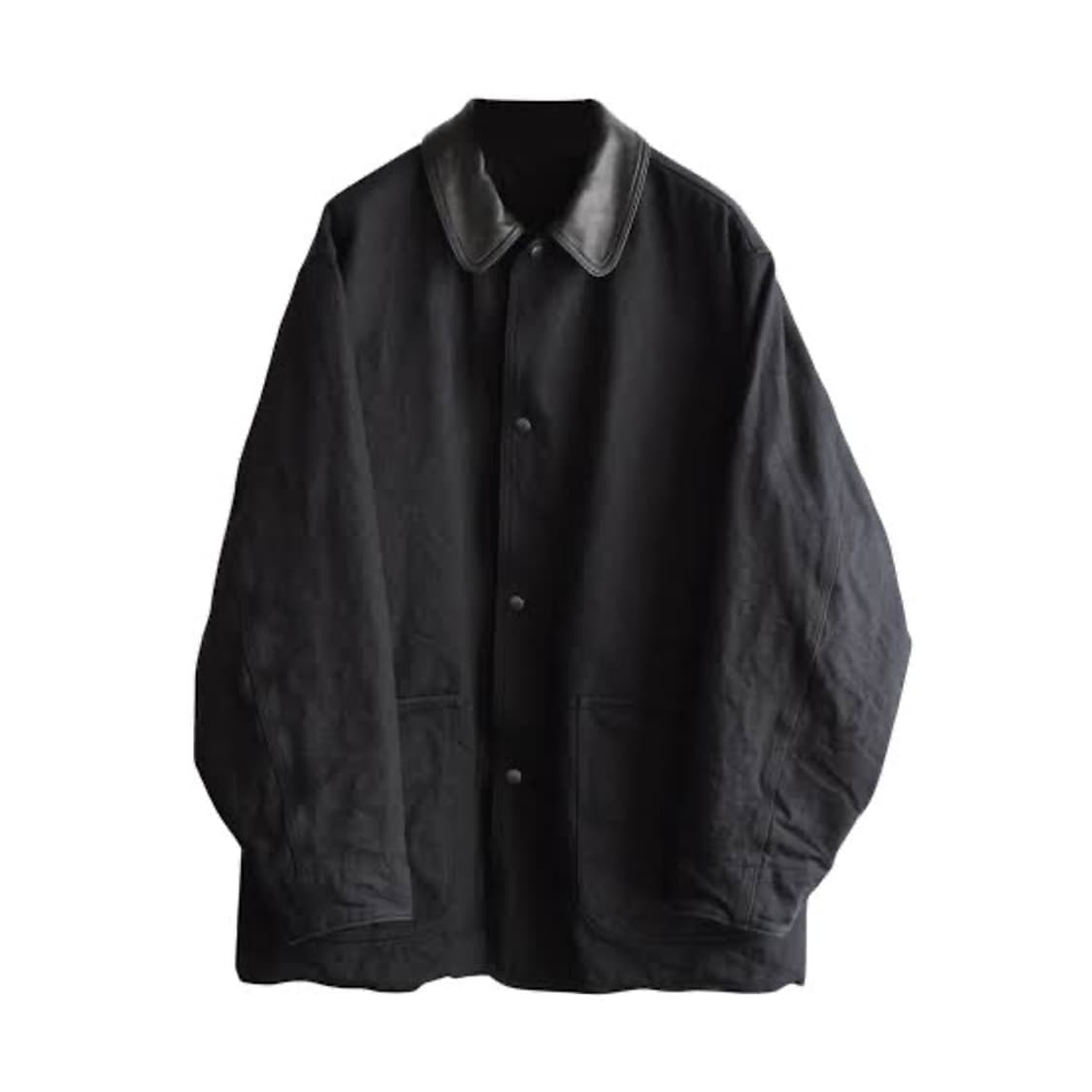 코모리 데님 레더 워크 자켓 25aw 상품이미지1