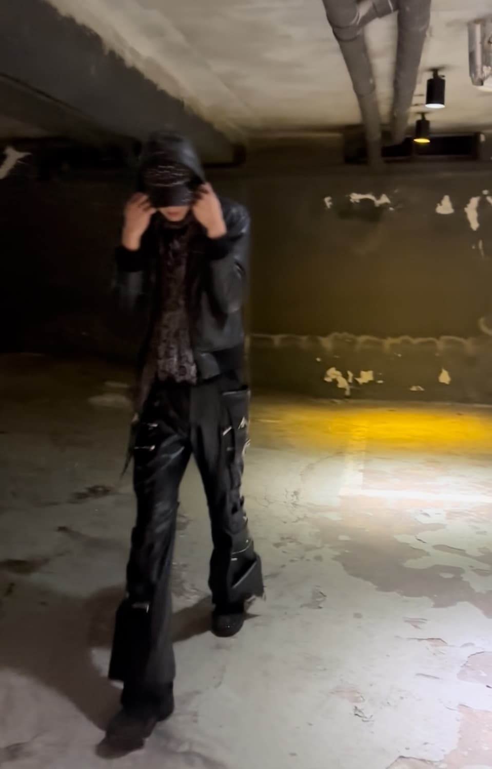 [Opium Moussy]Black Hoodie Padded 2-way  상품이미지1