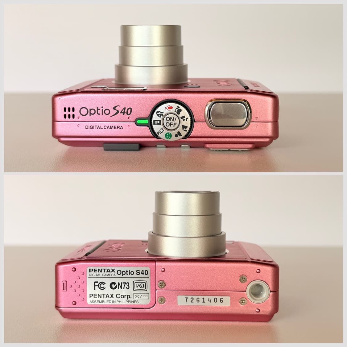 🍓키키&아이들 미연픽🍓 펜탁스 옵티오 S40 딸기우유 빛 핑크 컬러 상품이미지6