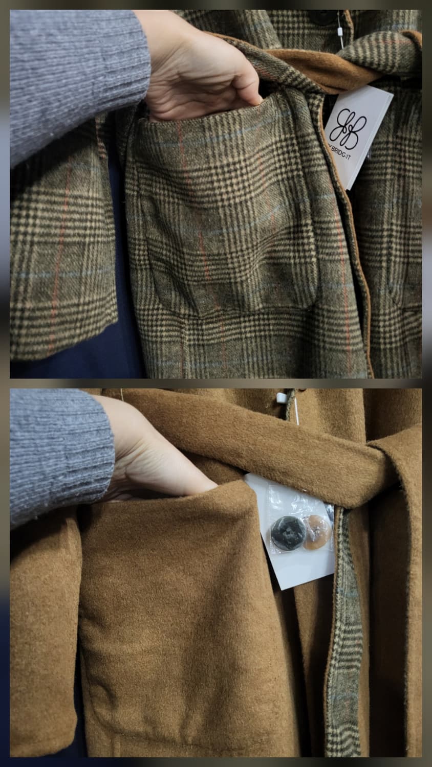 바이브릿지 롱 리버시블 (새상품) 상품이미지8