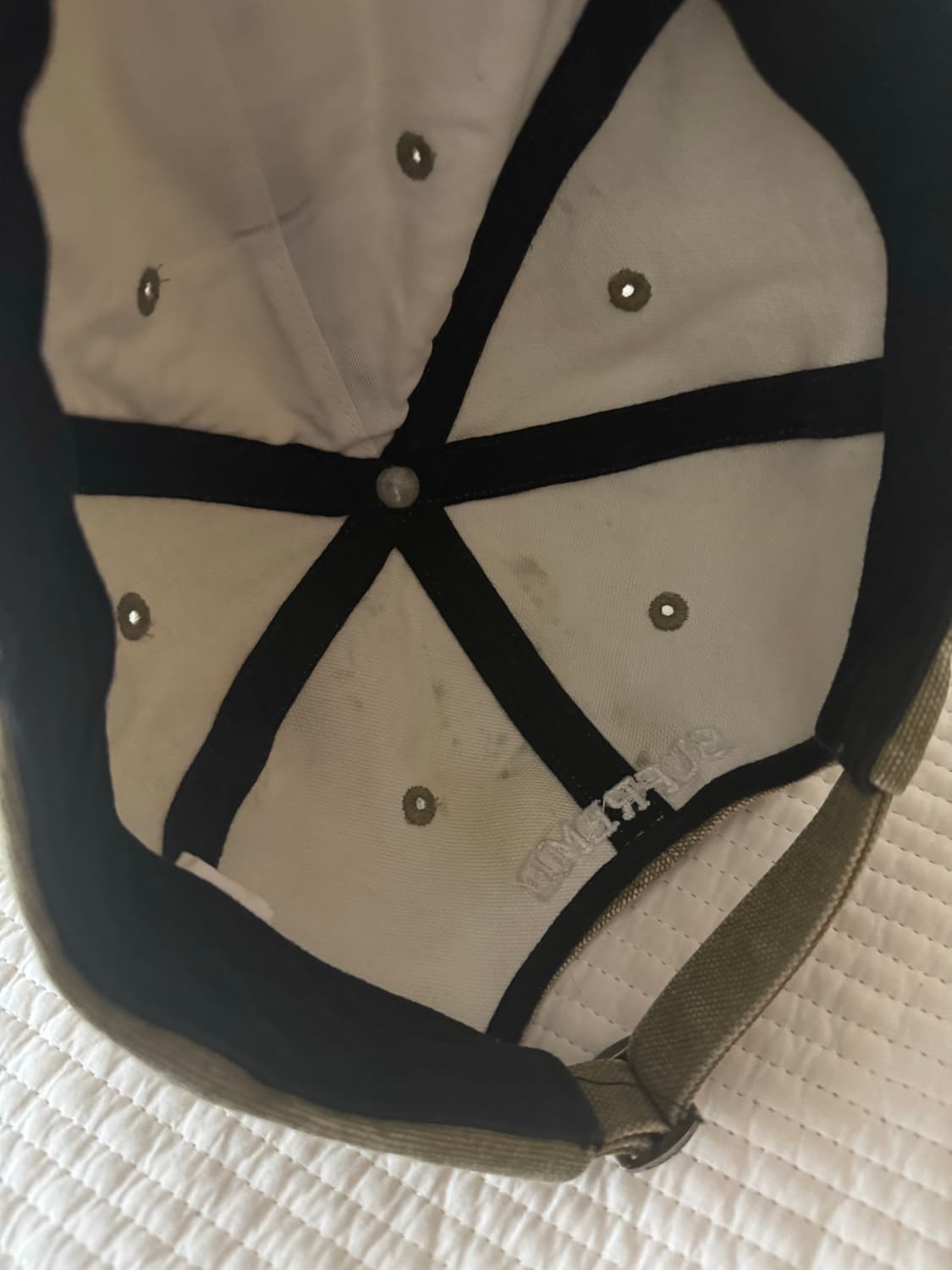 슈프림 S로고 피그먼트 캔버스 캡 상품이미지4