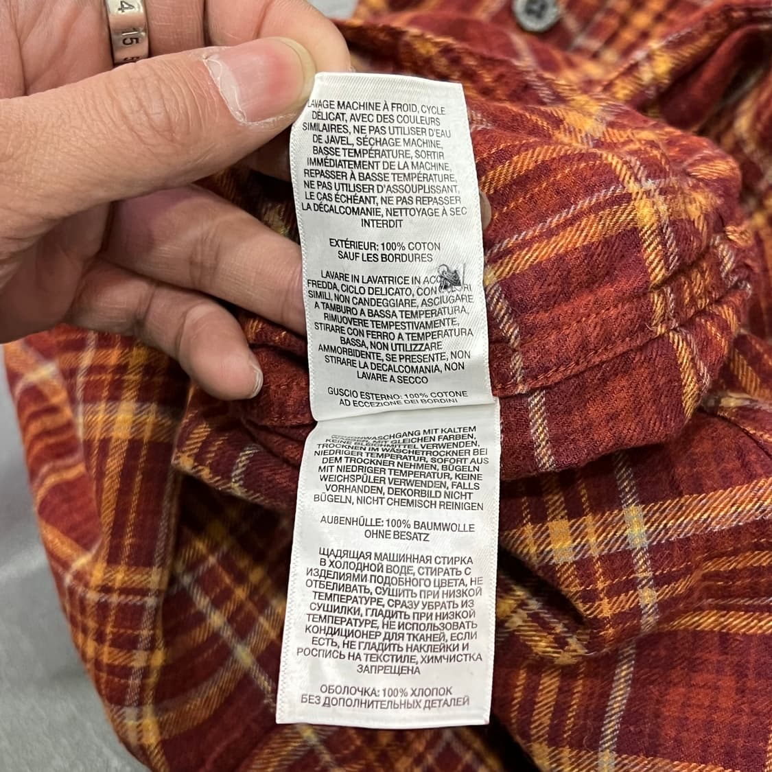  컬럼비아 체크 플란넬 셔츠 y15025 상품이미지8