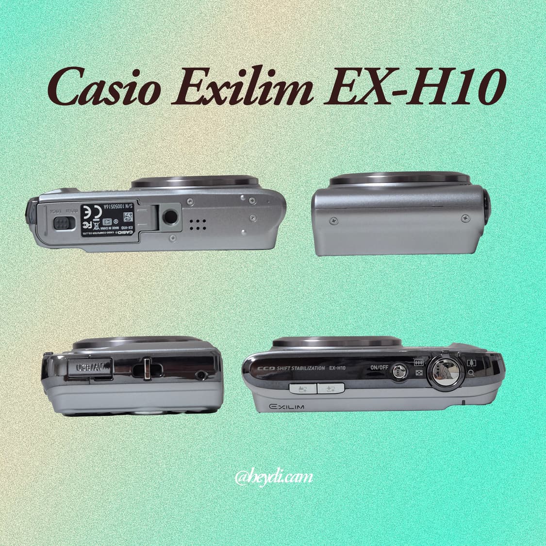 (츄디카)카시오 엑슬림 Casio Exilim EX-h10 화이트 상품이미지3