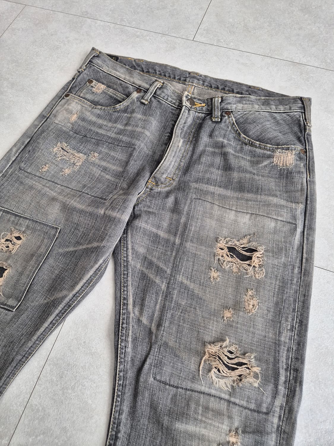 빈티지 Lee 그레이 플레어 데님 33 상품이미지3