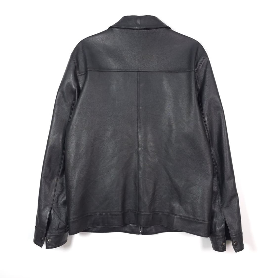 에드윈 리얼 양가죽 미니멀 트러커 자켓 L 상품이미지5