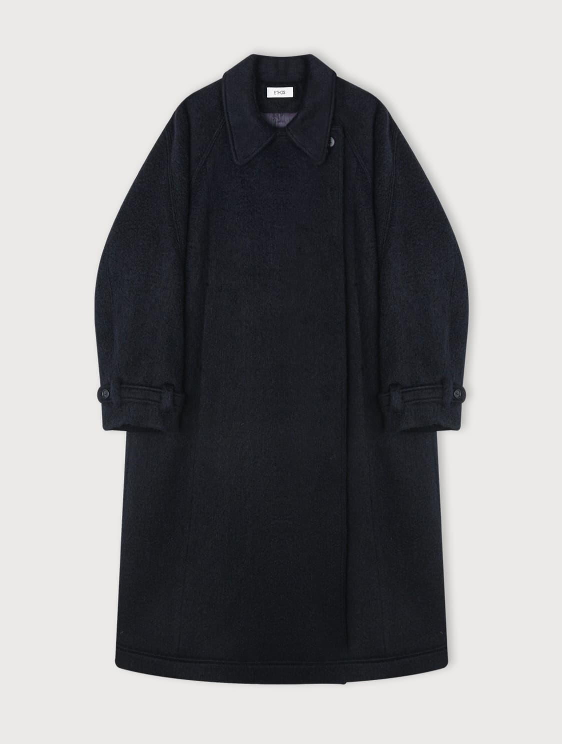 에토스 헤어링 롱코트 네이비 상품이미지1
