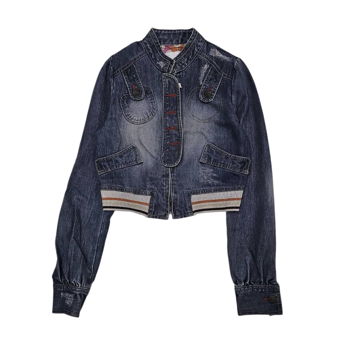 XS CAT'S 데님 레드 자켓 상품이미지2