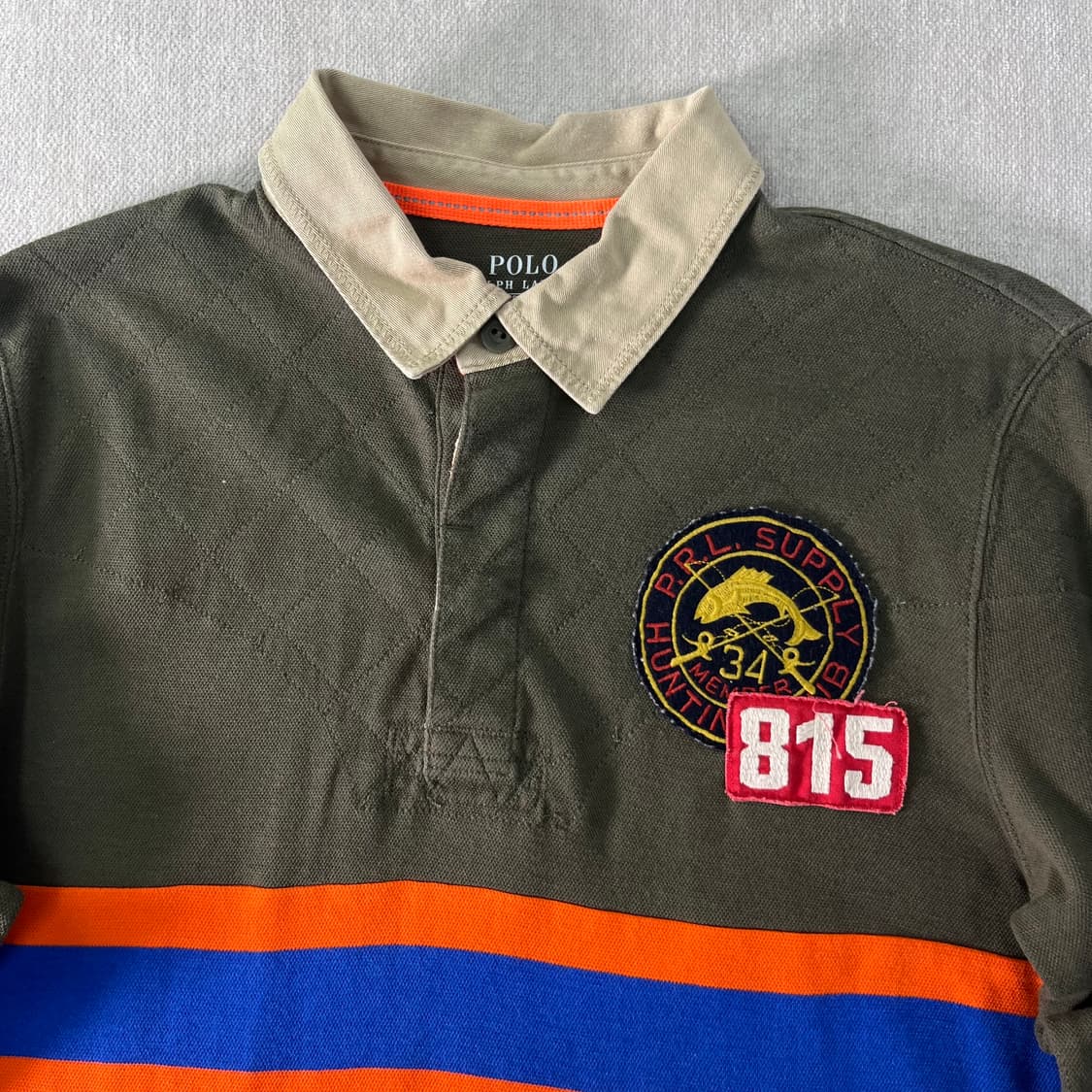 95 폴로랄프로렌 신형 성조기 카키 럭비티  상품이미지2