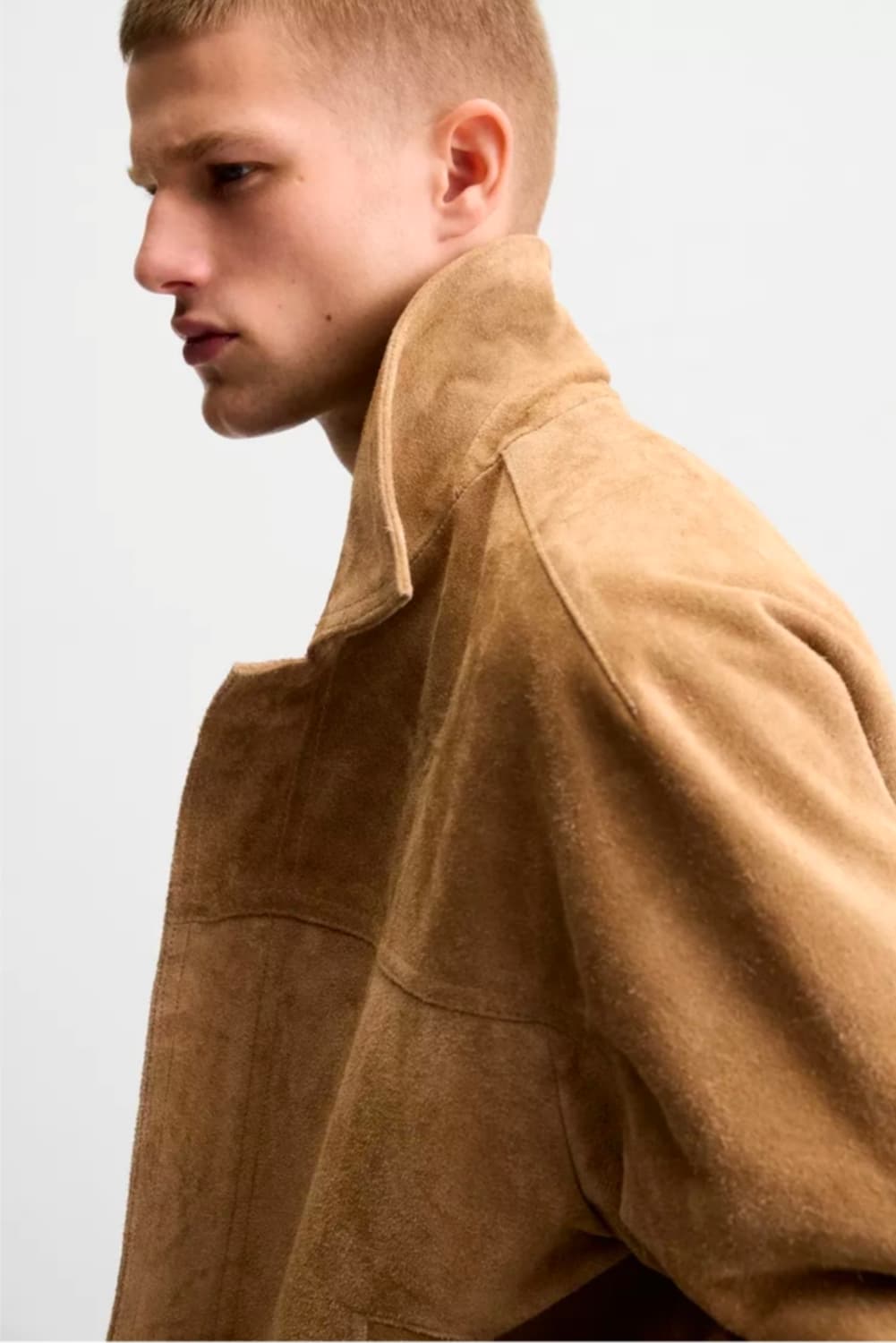 [S ,100] 자라 스웨이드 레더 자켓, 5388/300/731 상품이미지6