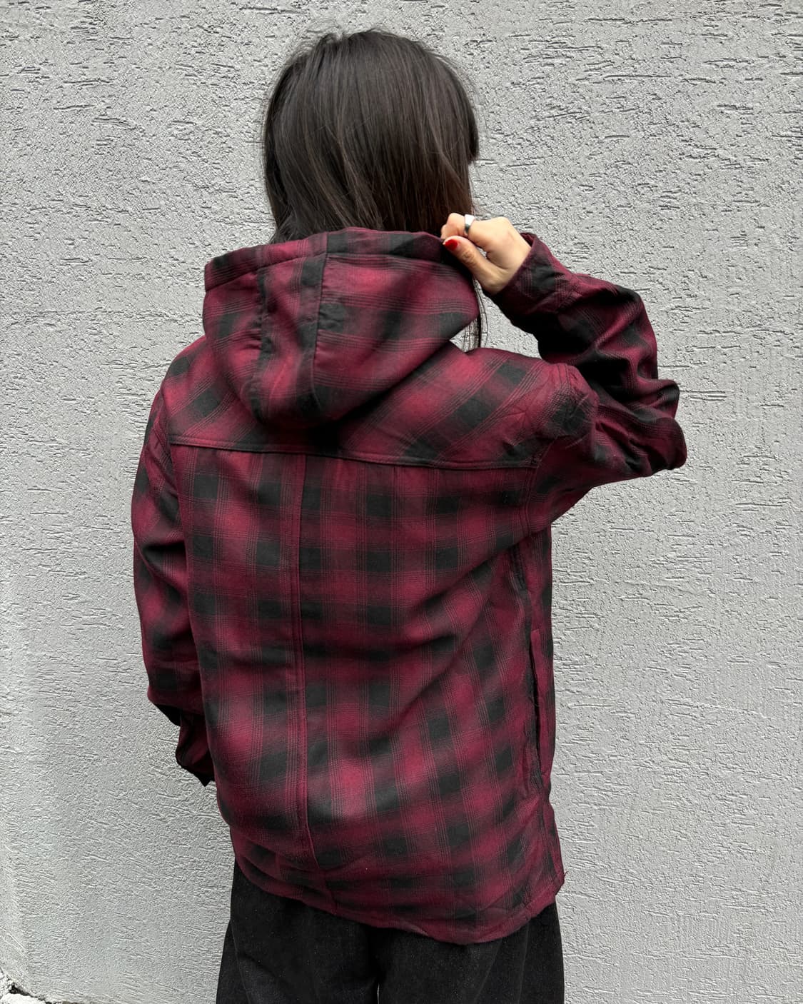 90s Dickies Plaid Hooded Shirt Jacket 상품이미지4