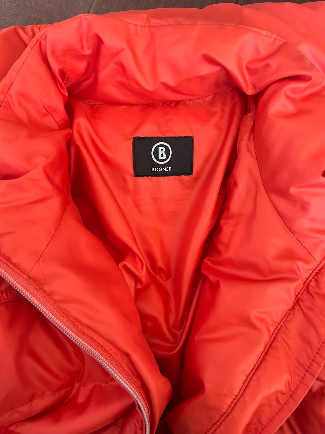 보그너 여성 오렌지레드 덕다운패딩점퍼 간절기패딩 상품이미지5