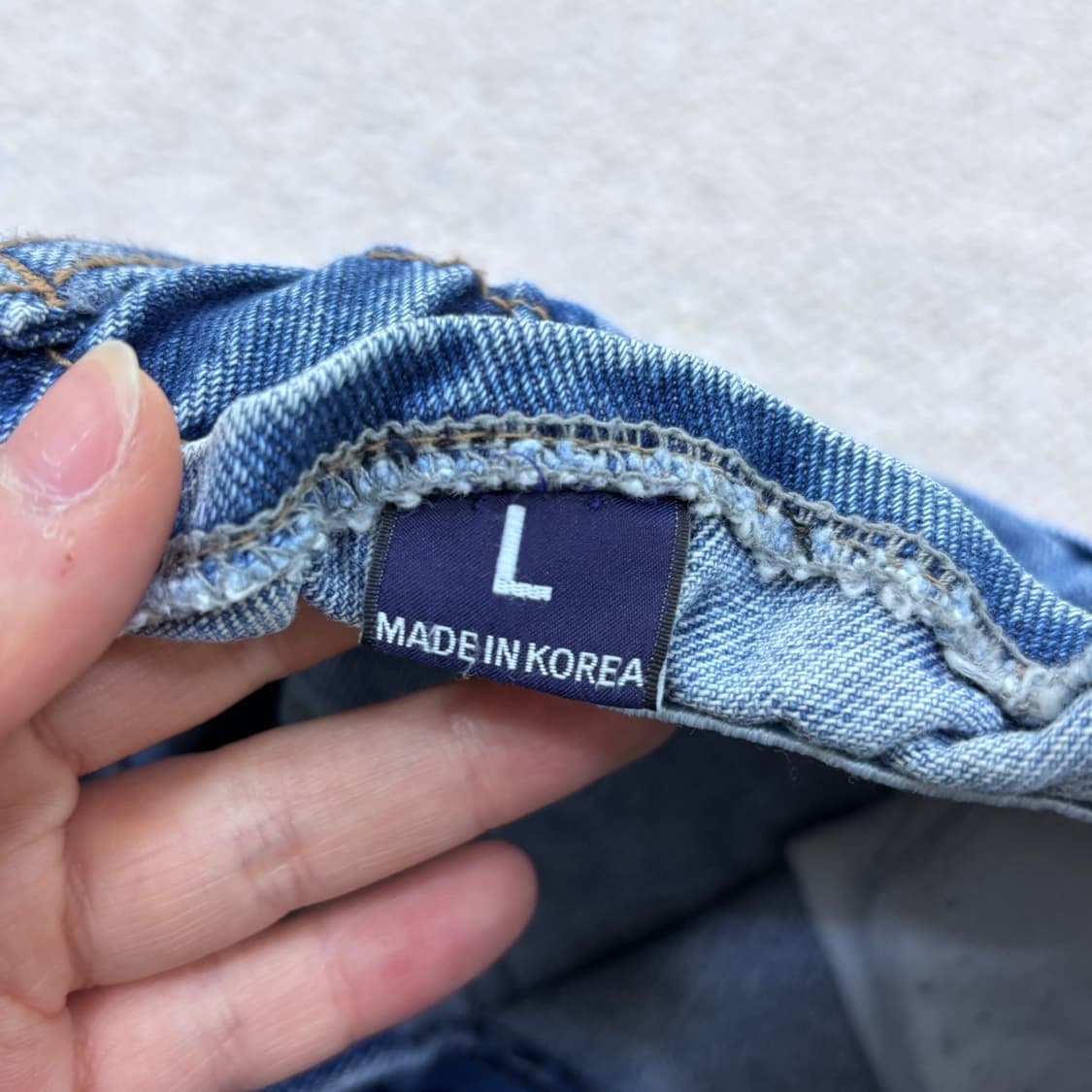 L 빈티지 밴딩 벌룬핏 데님 팬츠 0430E 상품이미지3