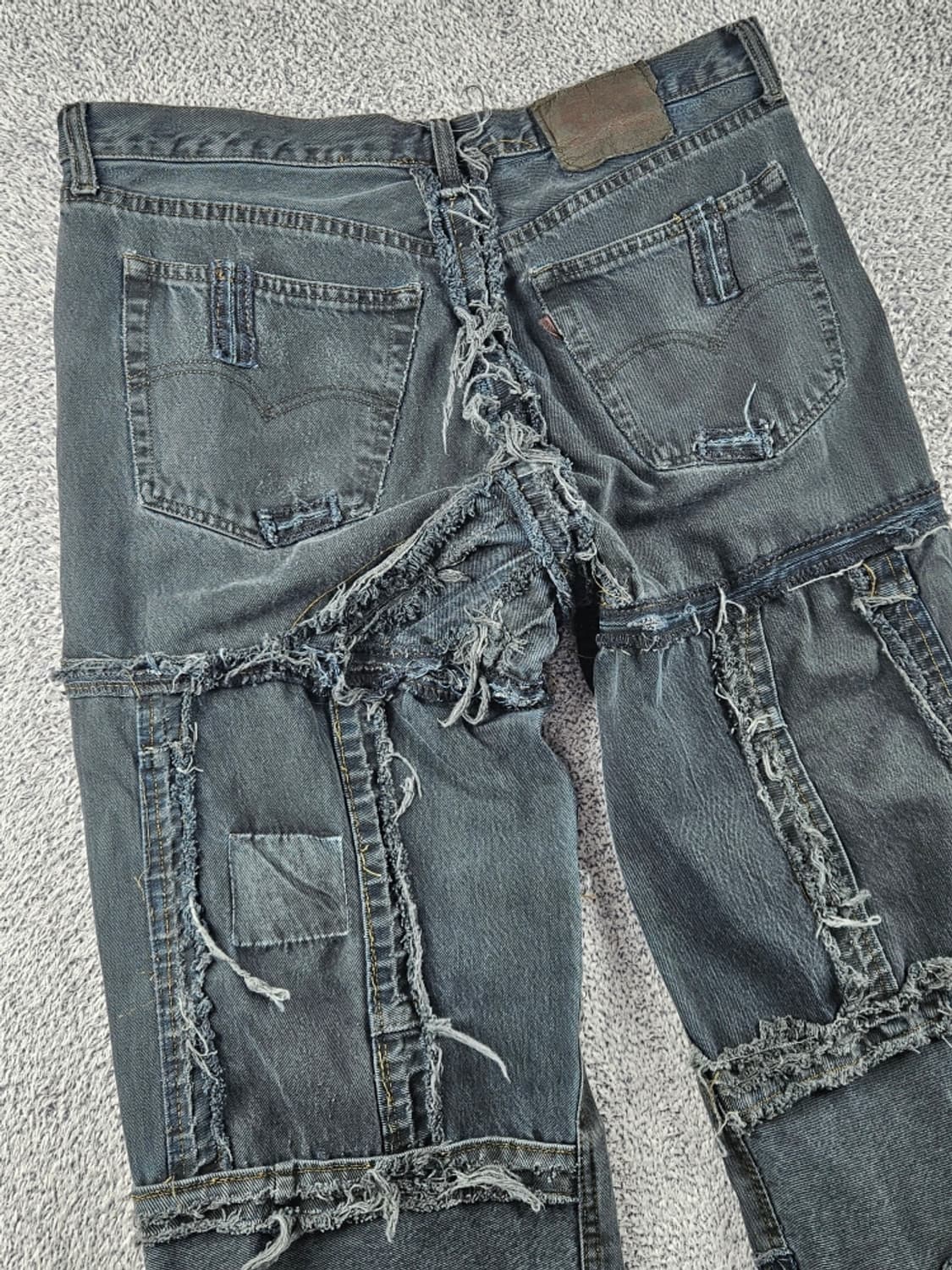 리바이스 패치워크 리빌딩 리워크 데님 팬츠 (34X36추정)/ 11041 상품이미지9