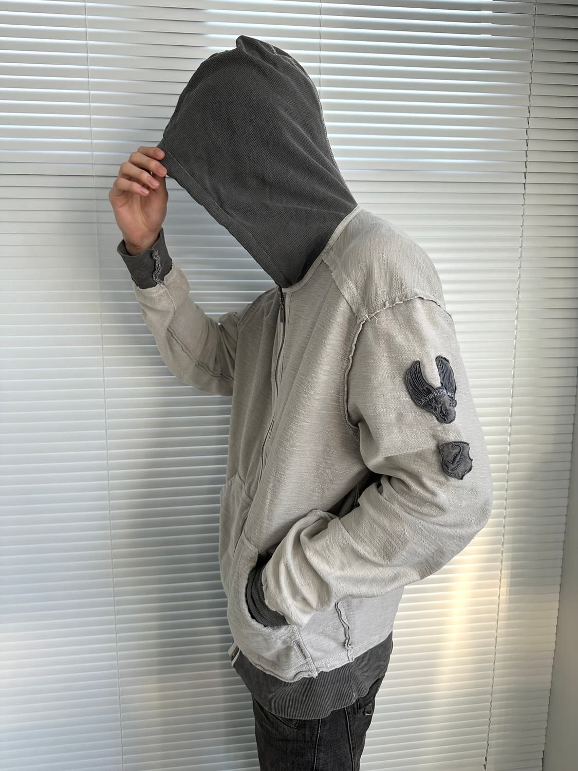 캘빈 클라인 그런지 레이어드 후드집업 상품이미지1