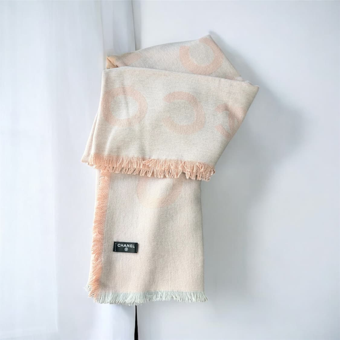 코코 샤넬 23-24FW 캐시미어 실크 대형 머플러 상품이미지4