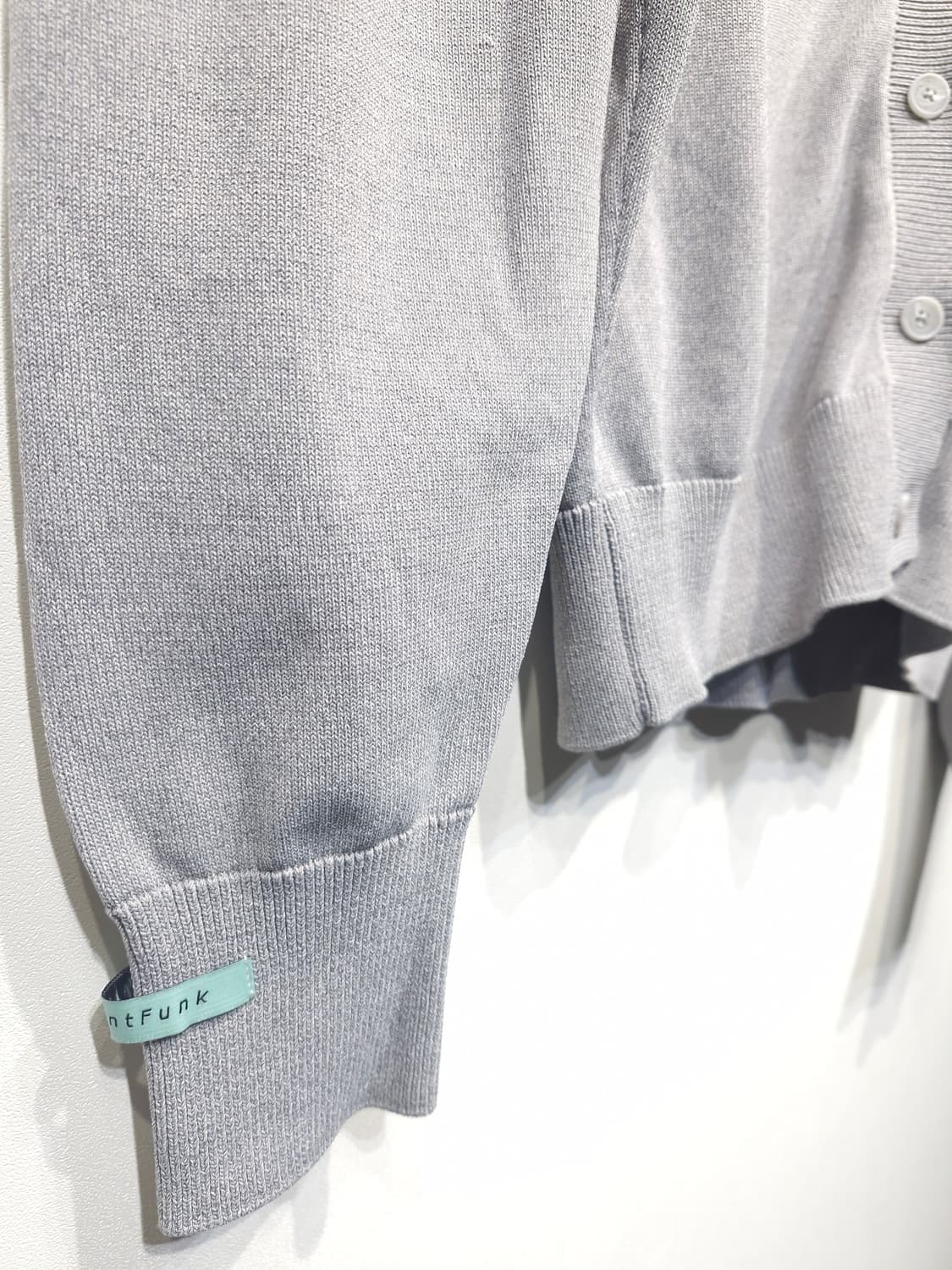 인스턴트펑크 베이직 자수 가디건 그레이 상품이미지5