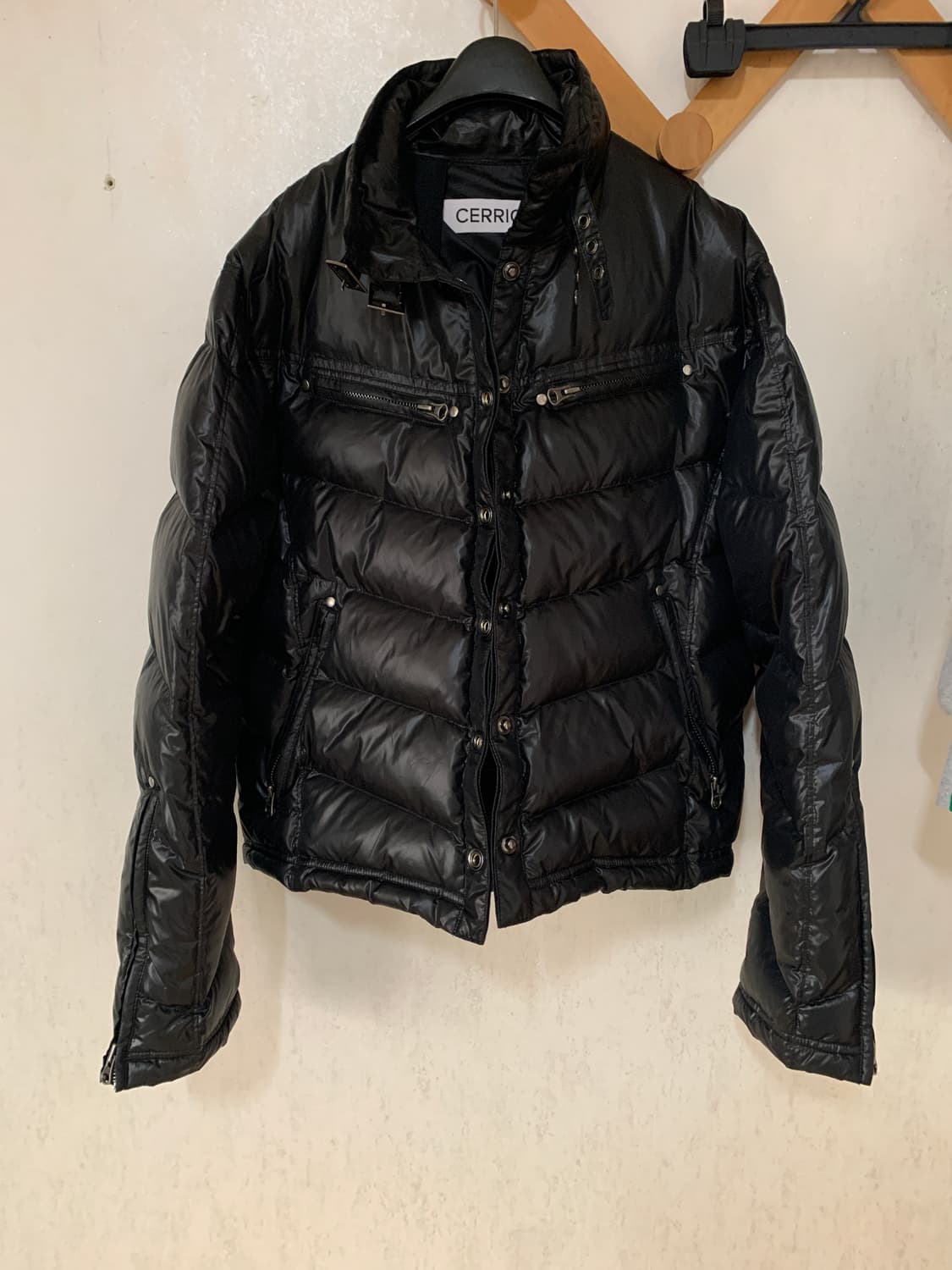 세릭 버클 패딩 블랙 상품이미지4
