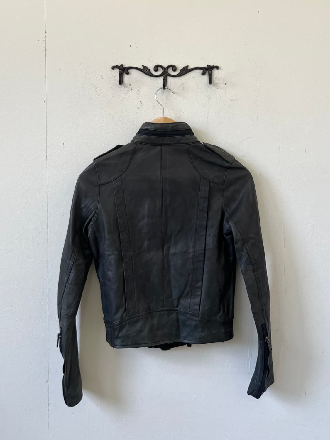 Moussy 카키그레이 라이더 자켓 상품이미지3