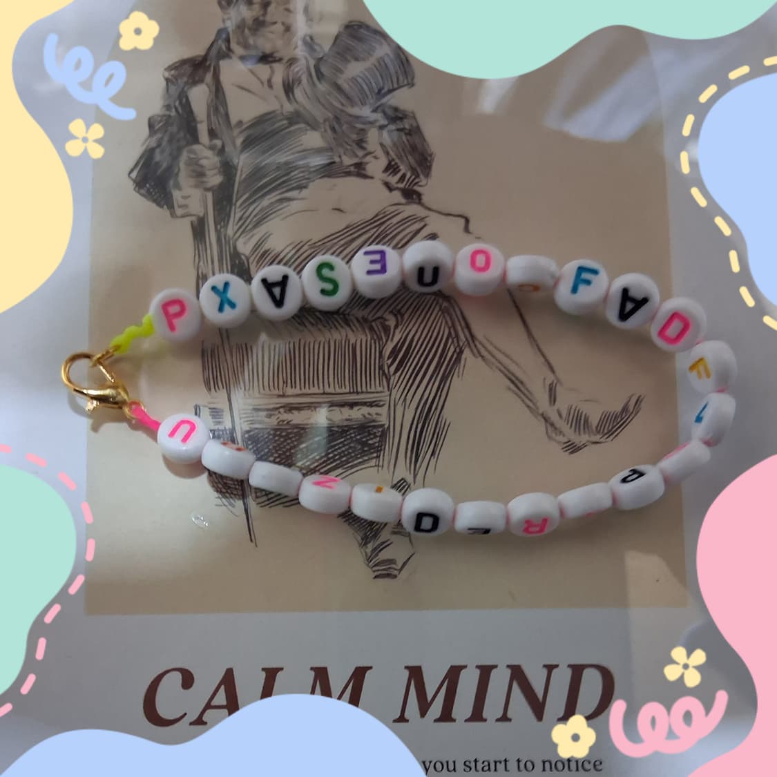 젬핌공방 예쁜 알파벳 팔찌 팔아요 상품이미지3