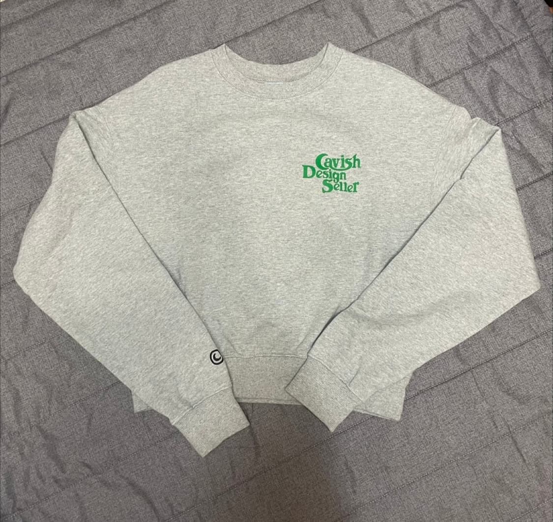 카비시 크롭 맨투맨 상품이미지5