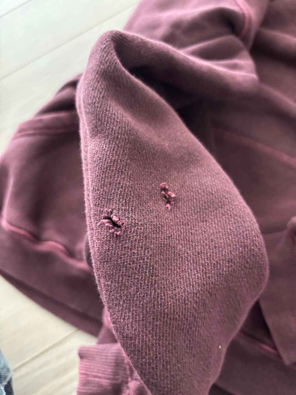 미스치프 5 more of me 퍼플 후드티 L  상품이미지4