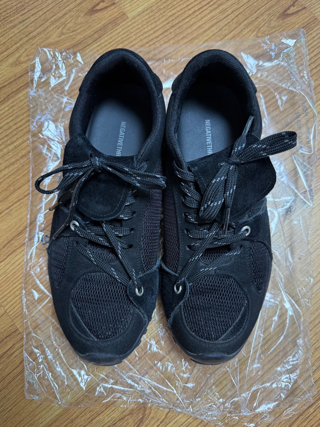 네거티브쓰리 Asymmetry sneakers 블랙/230 상품이미지4