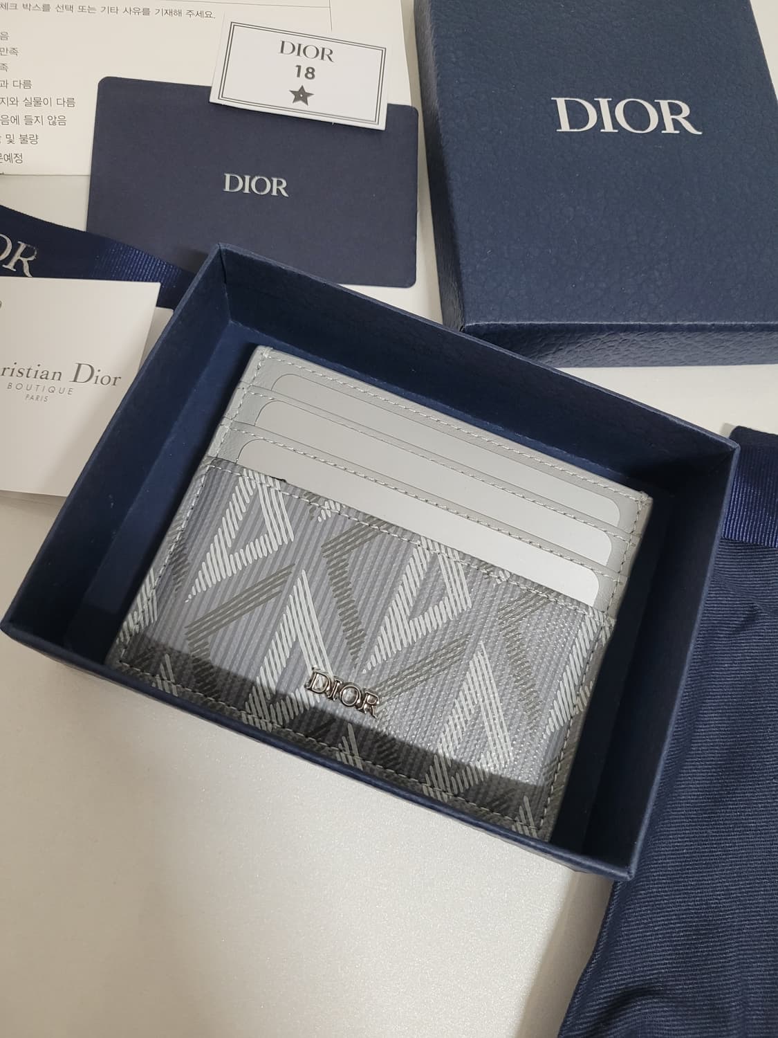 디올 오블리크 다이아몬드 카드지갑 상품이미지2