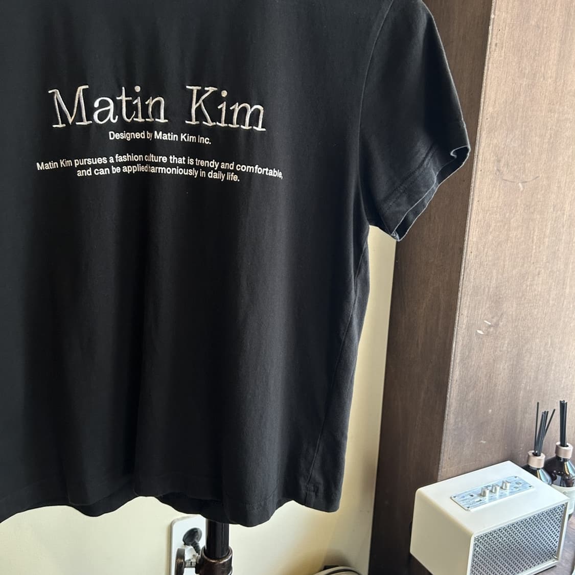14773 - 마뗑킴 블랙 반팔 티셔츠 상품이미지4