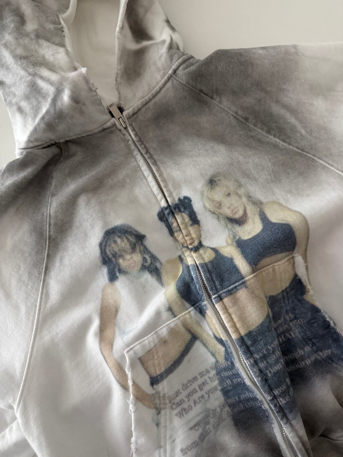 파코서플라이 DOLLY DIRTY ZIP UP HOODIE 더티 후드집업 상품이미지4