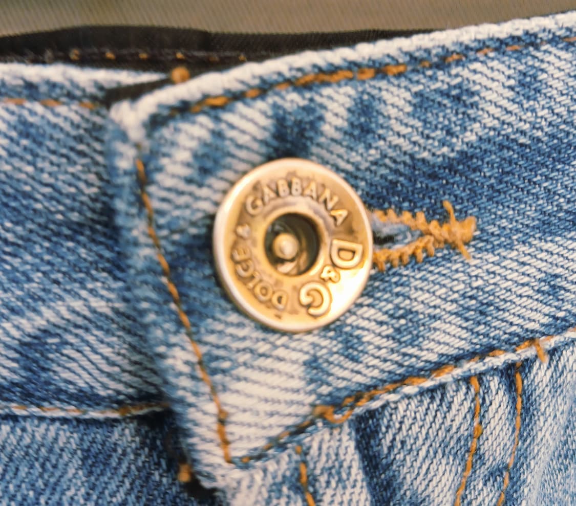 [D&G Dolce & Gabbana] 데님 플라워 프린지 미니 스커트 상품이미지4