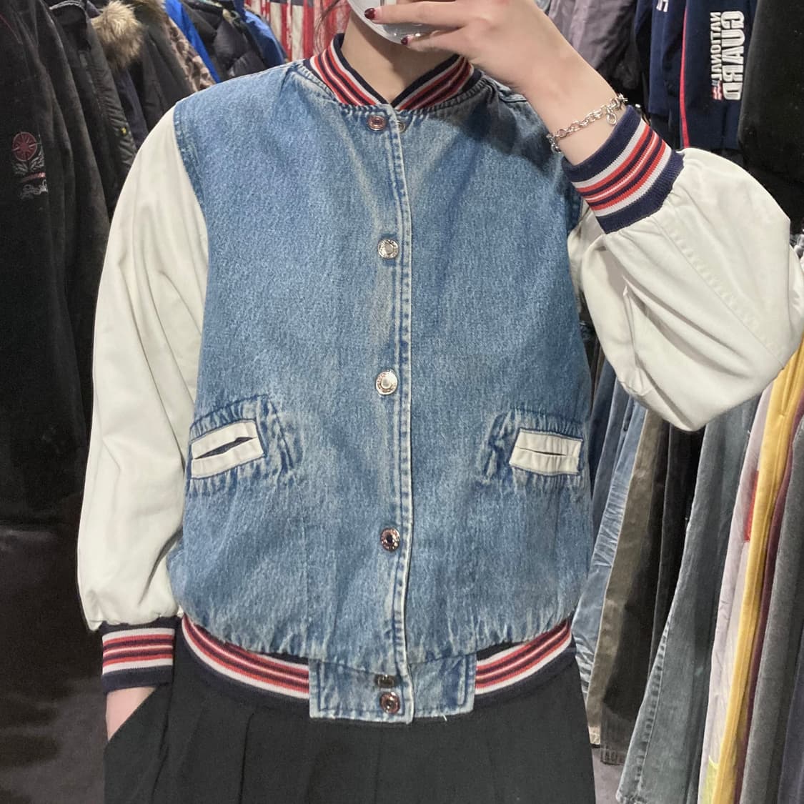 [IM]vtg 체로키 크롭 바시티 자켓 상품이미지3