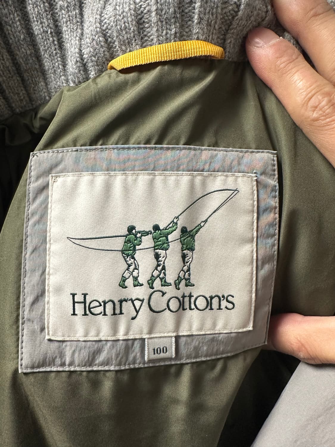 헨리코튼 남성 니트패딩 100 상품이미지3