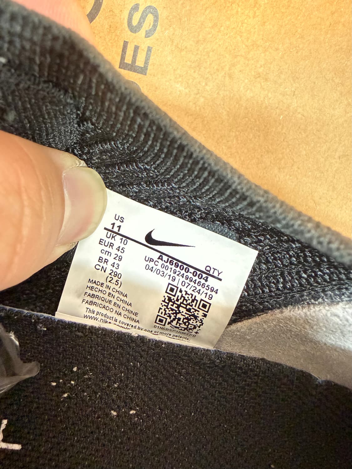 (290) 나이키 에어 베이퍼맥스 플라이니트 3.0 트리플 블랙 상품이미지6