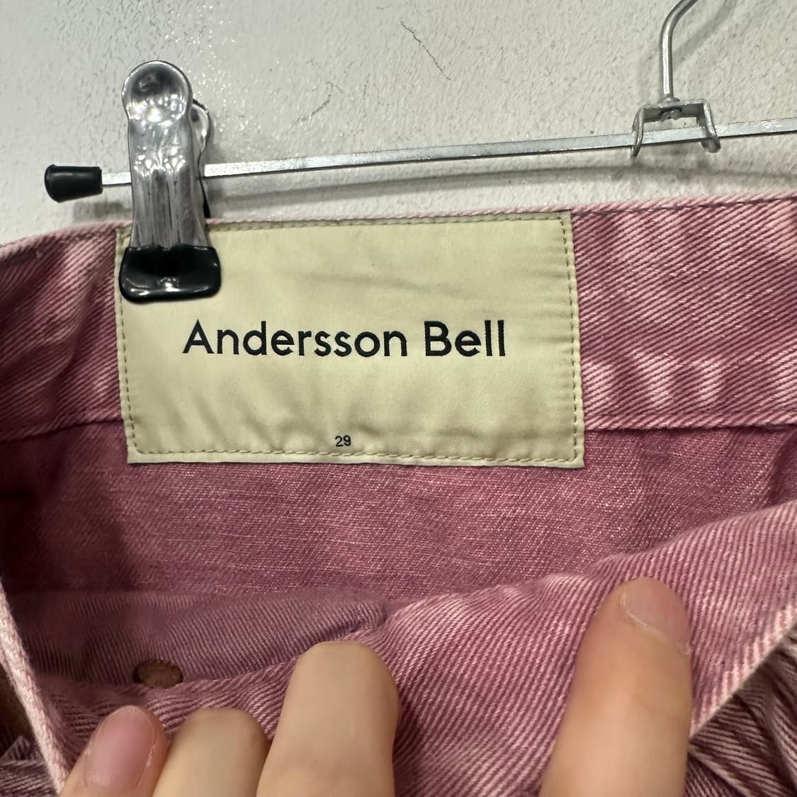 앤더슨벨 벨티드 카펜터 데님팬츠 상품이미지4