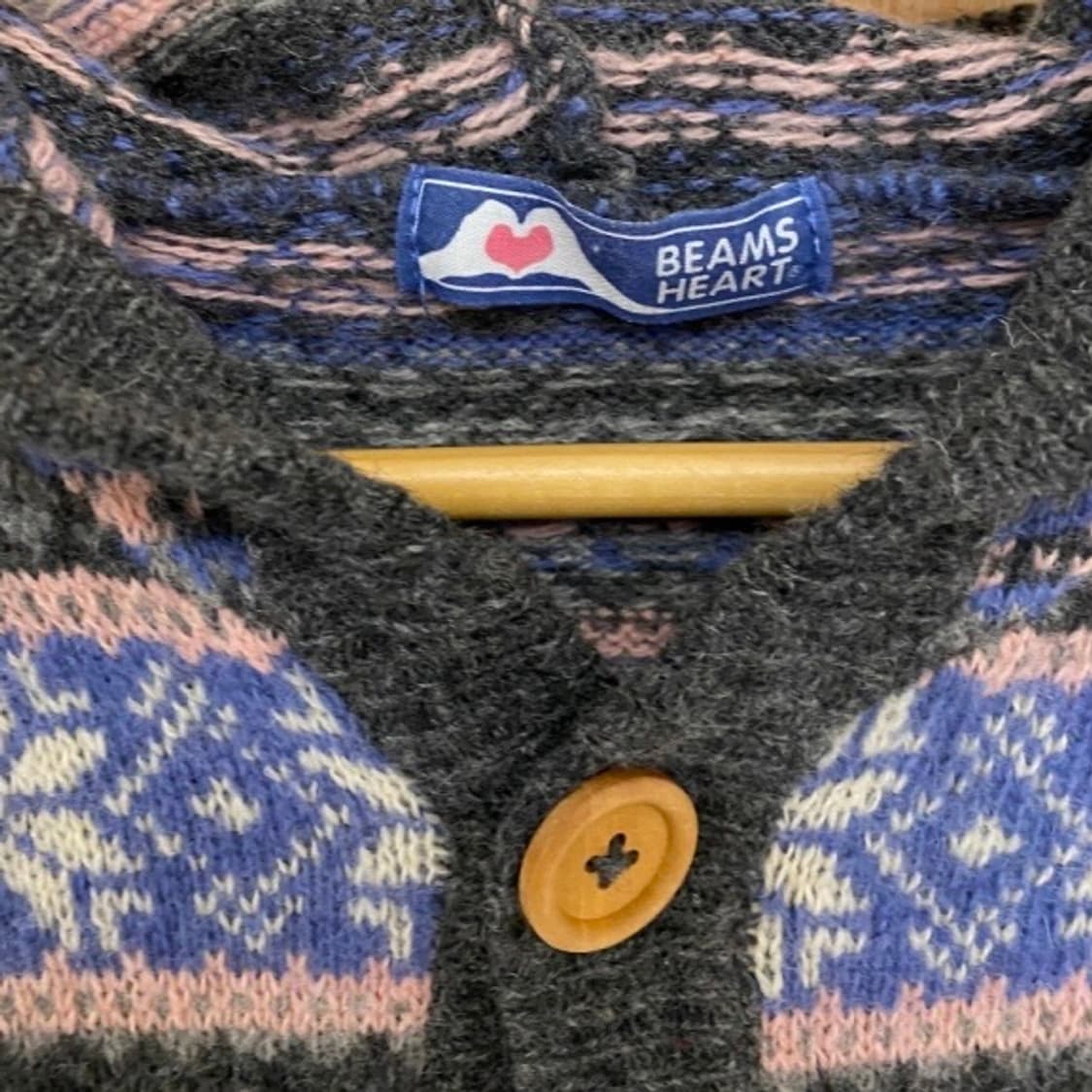 빔스 모리걸 후드 롱 가디건 상품이미지6