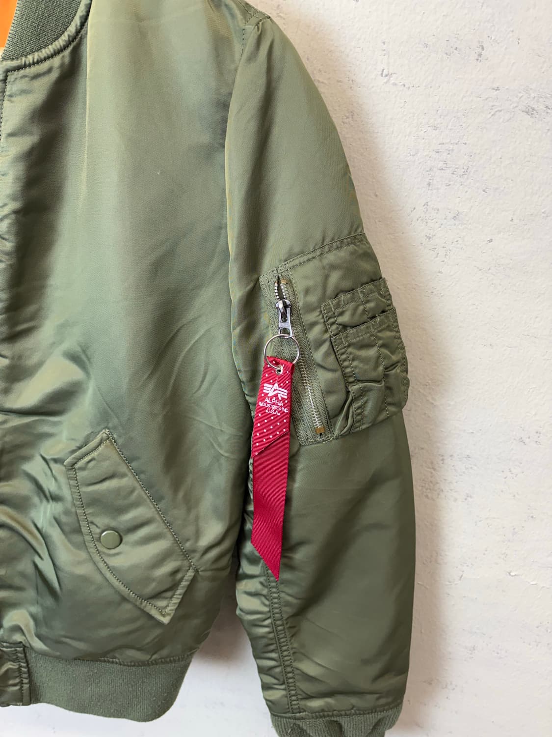 알파인더스트리 MA-1 봄버 자켓 카키 상품이미지5