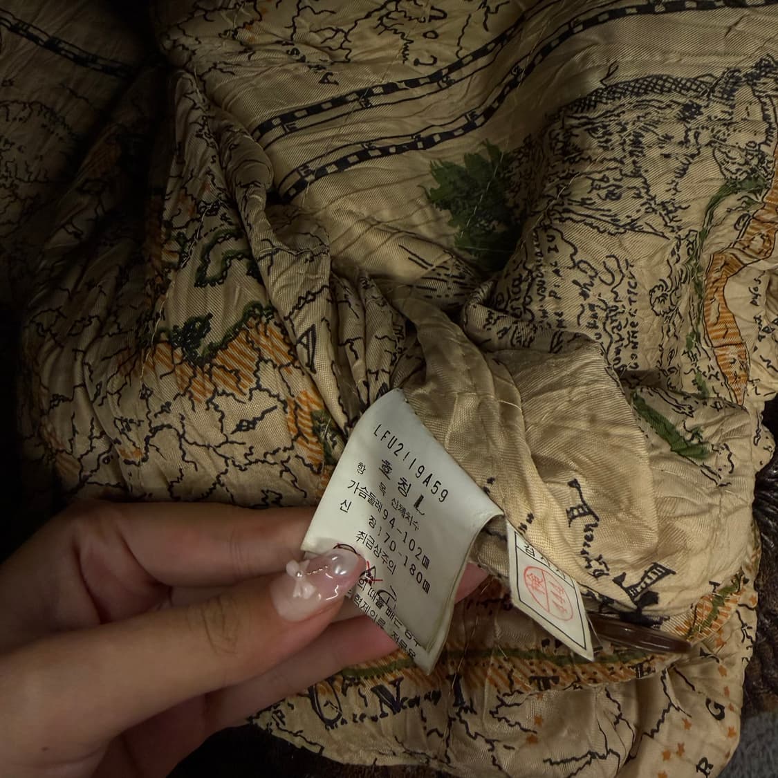 [ 정품/L ] Lee 리 쌍방울 빈티지 G1 레더 가죽 봄버자켓 상품이미지6