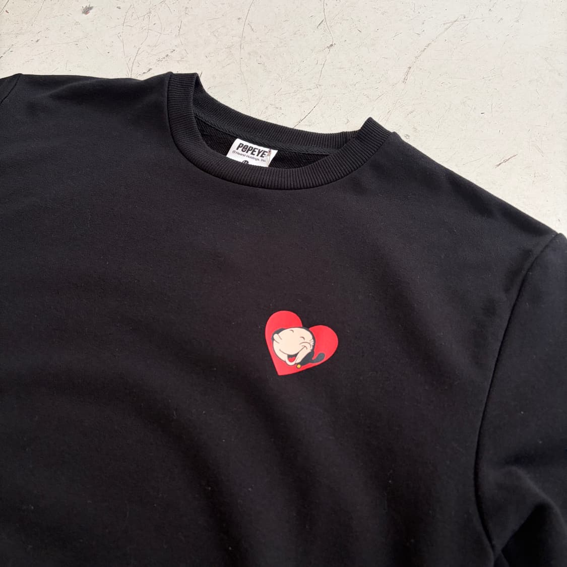 POPEYE 뽀빠이 오피셜 올리브 오일 빈티지 스웻셔츠 XL 상품이미지5