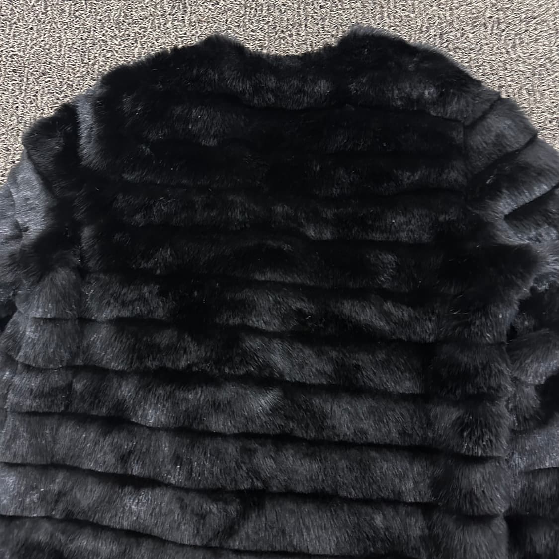 MANGO 망고 여성 밍크 털 자켓 블랙 M 상품이미지6