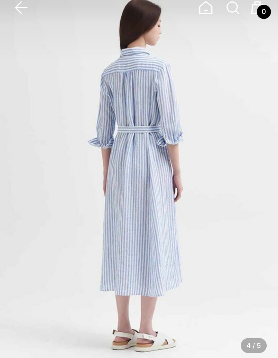 beanpole 빈폴 블루린넨 원피스 상품이미지2