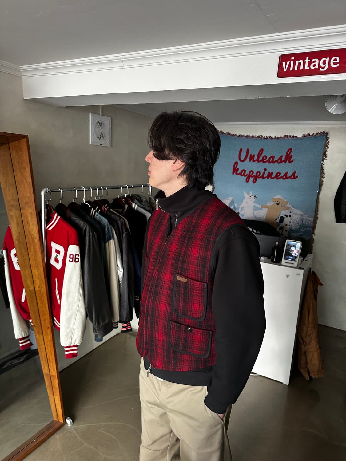 Woolrich u.s.a 울리치 울 체크 베스트 상품이미지7