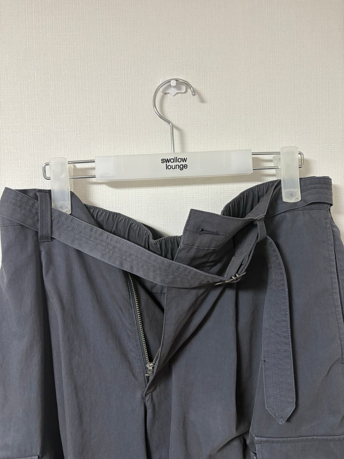 어나더오피스 23ss 파라슈트 팬츠 차콜그레이 3 상품이미지2